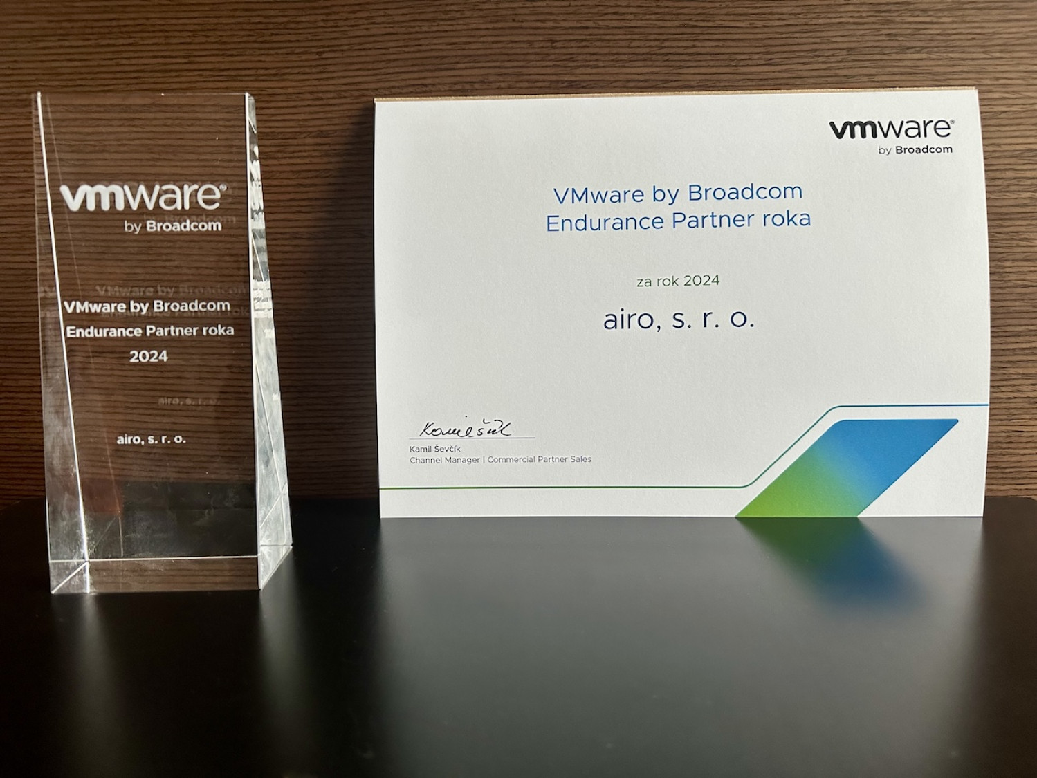 airo ocenené prestížnym titulom VMware by Broadcom Endurance Partner roka 2024.